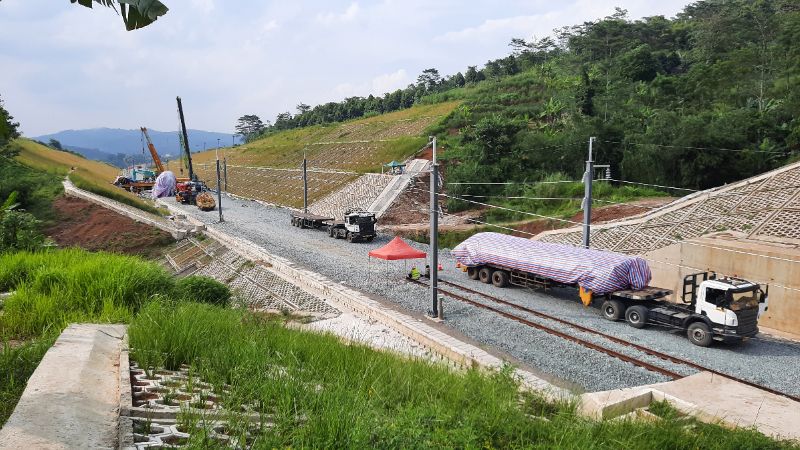 Potret Proyek Kereta di Bandung