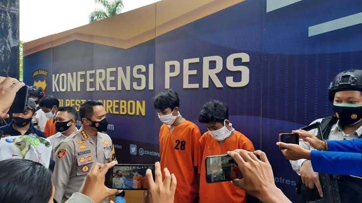 Polres Cirebon, Potret Pelaku Penganiayaan Siswa SMP (intra62.com/DA)
