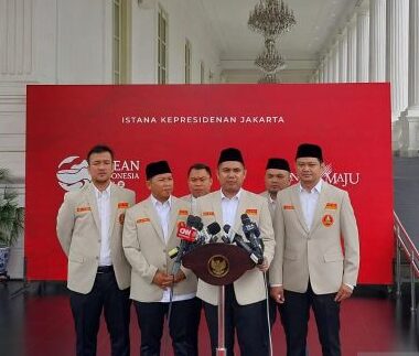 Ketua Umum Pengurus Pusat Pemuda Muhammadiyah Datangi Jokowi di Istana Kepresidenan