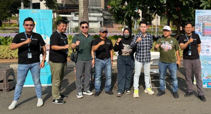 asa Raharja DKI Jakarta Mensosialisasikan Program Pembebasan Denda Pajak Kendaraan Bermotor Serta Pembebasan Bea Balik Nama Kendaraan Bermotor Kedua di CFD