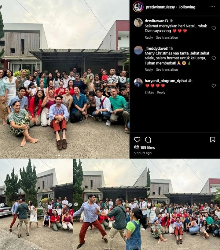 Selebriti Merayakan Natal