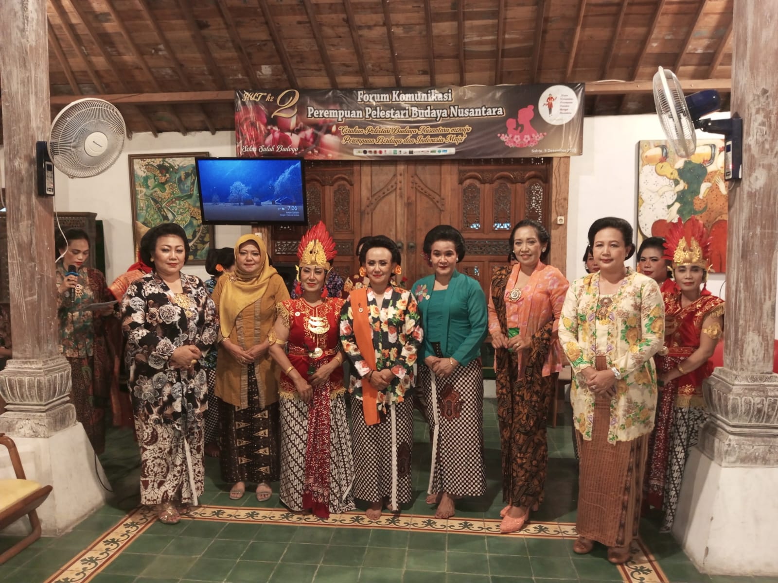 DPP AWDI Hadiri Ultah ke 2 Forum Komunikasi Perempuan Pelestari Budaya Nusantara di Yogyakarta , Sabtu ( 9/12/2023 )