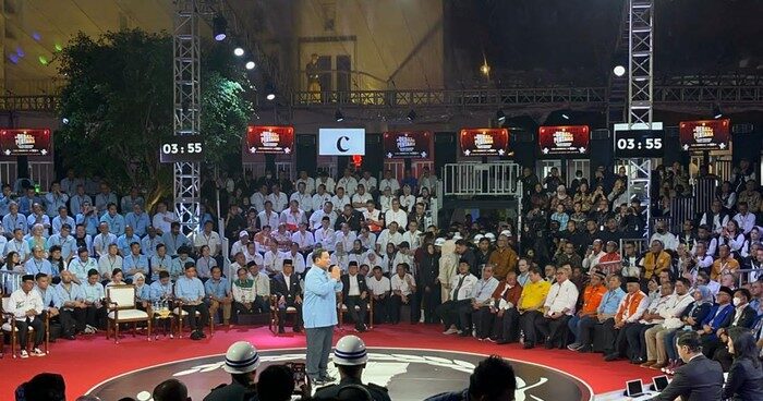 Capres Prabowo Giliran Ditanyai