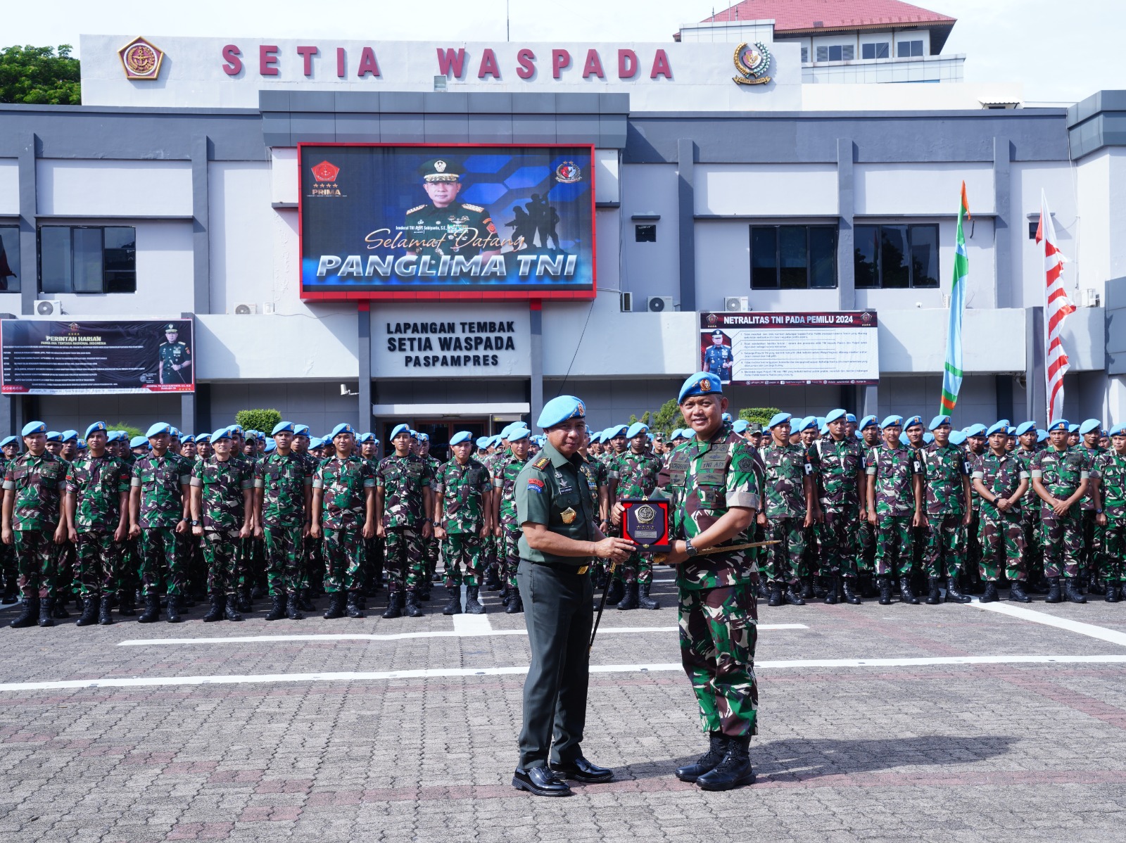 Panglima TNI Cek Kesiapan Pasukan Pengamanan Presiden (Paspampres)