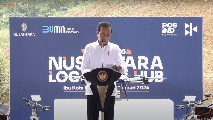 Presiden Jokowi groundbreaking Nusantara
