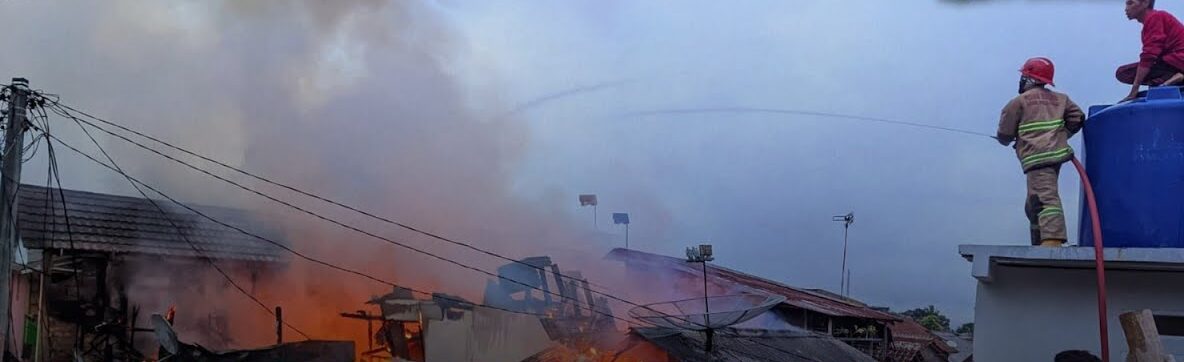 Empat Rumah Hangus Terbakar