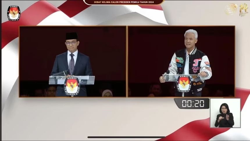 Debat Kelima Capres ,Terkait Bansos Ganjar Bilang bahwa bansos merupakan kewajiban negara