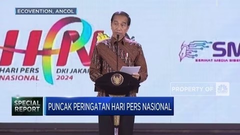 Presiden Jokowi HAdiri Peringatan Pers