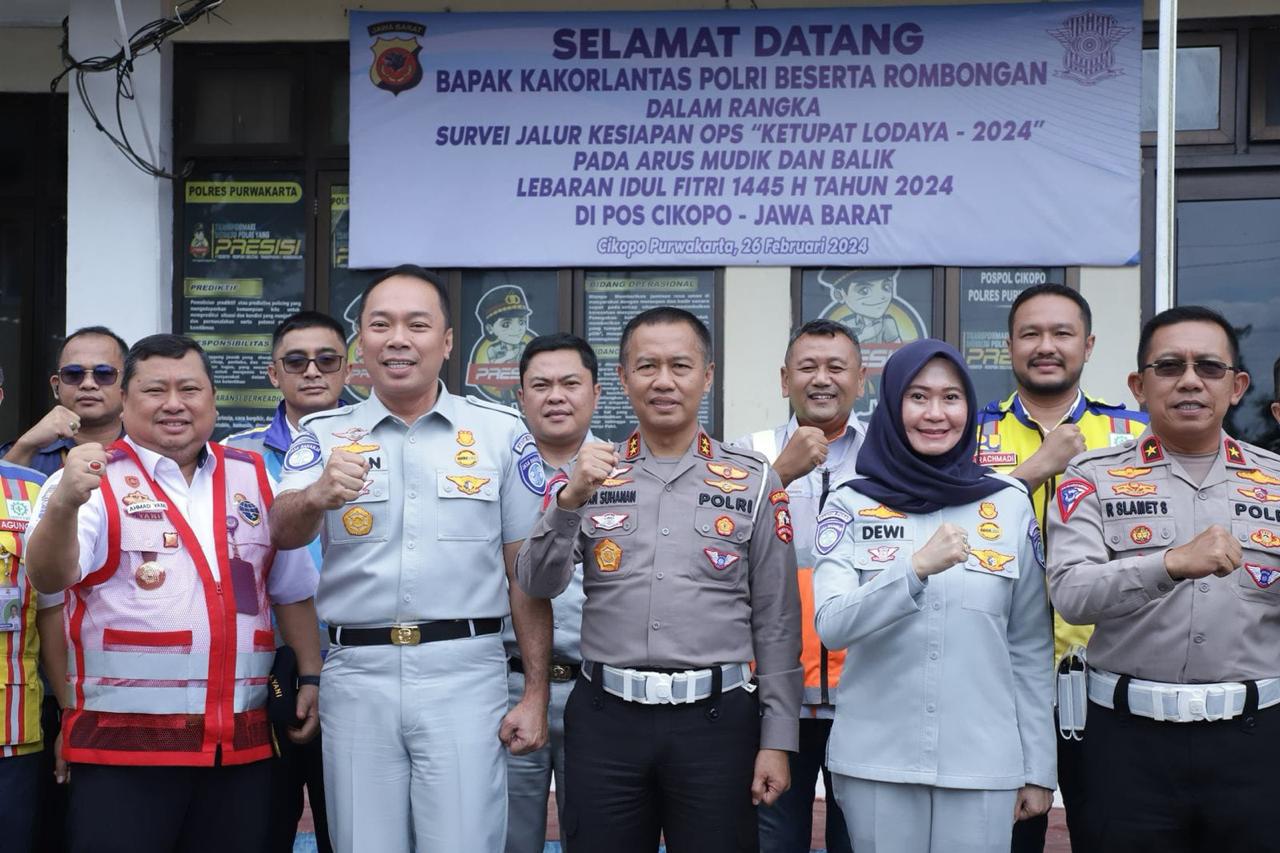 Jasa Raharja bersama Korlantas Polri menggelar survei jalur tol Jakarta-Surabaya dalam rangka kesiapan Jalur Mudik 2024.
