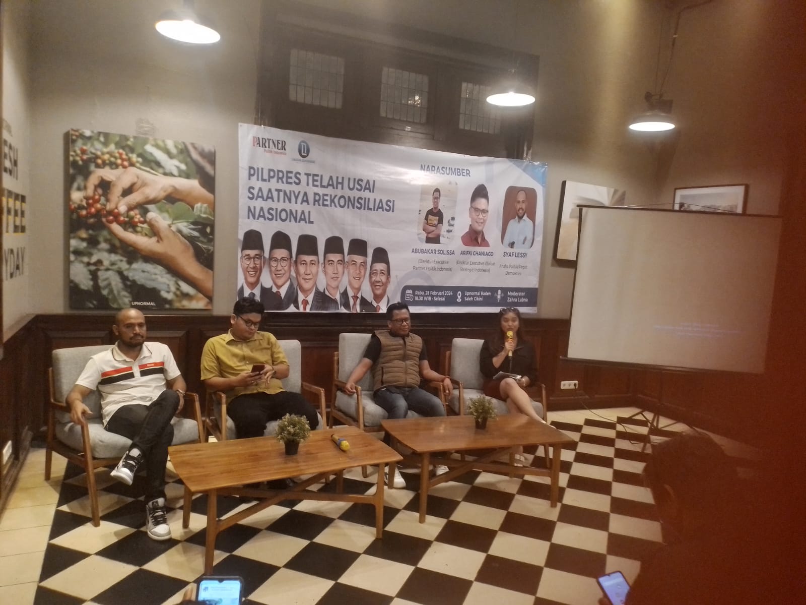 ALIANSI PEMUDA KAWAL PEMILU Gelar Diskusi " Saatnya Rekonsiliasi Nasional "  Digelar Diskusi Bertema