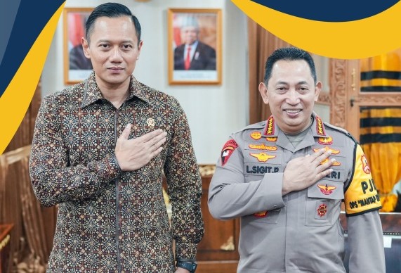 kapolri terima menteri AHY