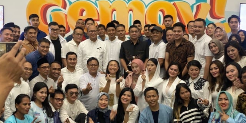 Tim Kampanye Nasional (TKN) Fanta menggelar acara halal bihalal di Kantor TKN Fanta HQ, di Jalan Surabaya, Jakarta Pusat, Rabu malam (1/5).