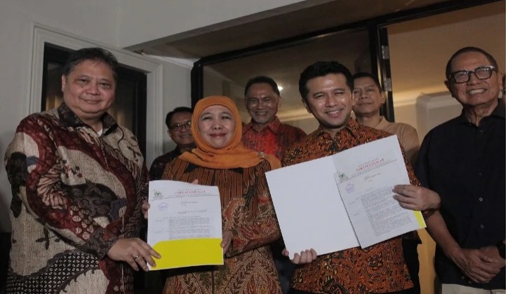 Partai Golkar Pasangkan kembali Khofifah-Emil di Pilkada Jatim 2024,Adakah Lawan Sebanding ?
