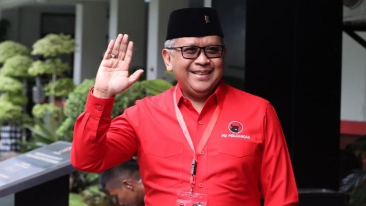 Sekjen PDIP Hasto Kristiyanto pagi  menghadapi pemeriksaan di Polda Metro Jaya.Selasa (4/6),