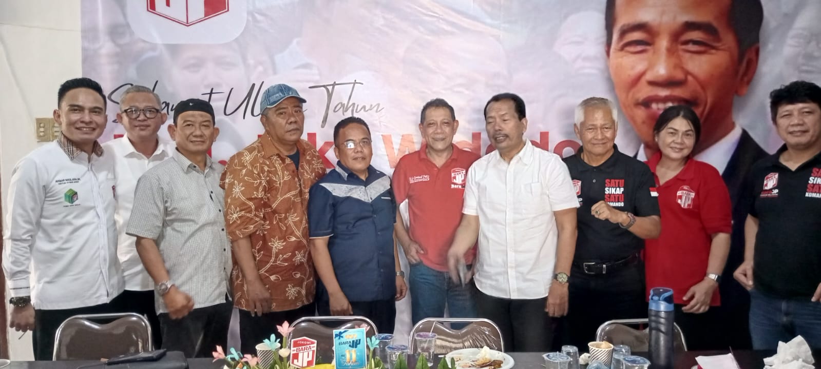 Selamat Atas Ultah ke 63 Pak Jokowi dan  11 Tahun BaraJP , Ketum Utje Gustaff Minta Relawan Rapatkan Barisan Sambut Pilkada 2024 .