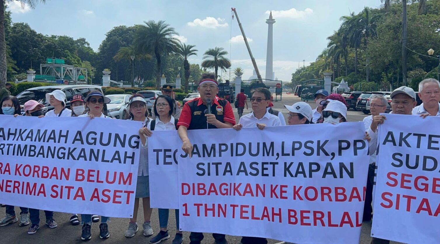 Alvin Lim Ikut Demo Bantu Korban INDOSURYO 107 Triliyun , Mana Keadilan MA ? .