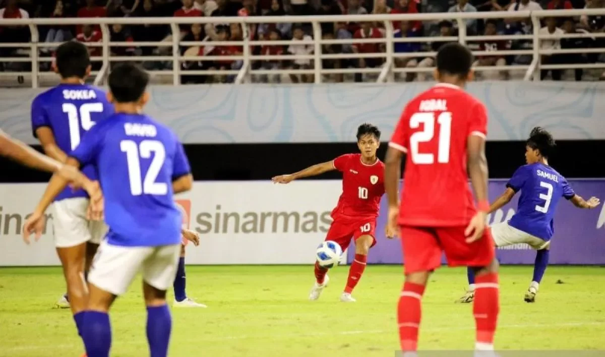 Kafiatur Berharap Dapat Membantu Indonesia U19 Keluar dari Situasi Bola Mati.