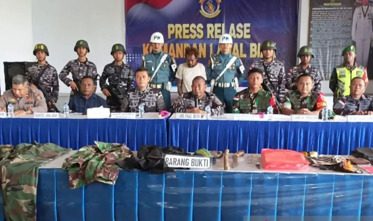 Personel TNI AL Biak tangkap anggota TPNPB di Pulau Mapia Supiori