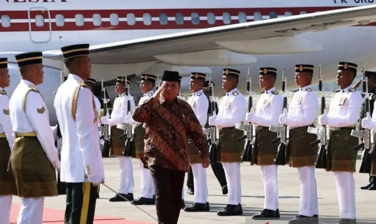 Prabowo Tiba di Malaysia Bahas Peningkatan Hubungan Bilateral