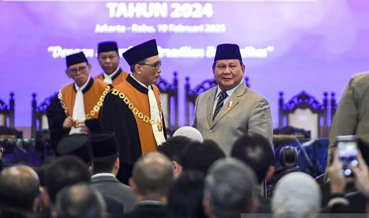 Presiden Prabowo di sidang MA: Keadilan harus Ditegakkan tanpa pandang bulu