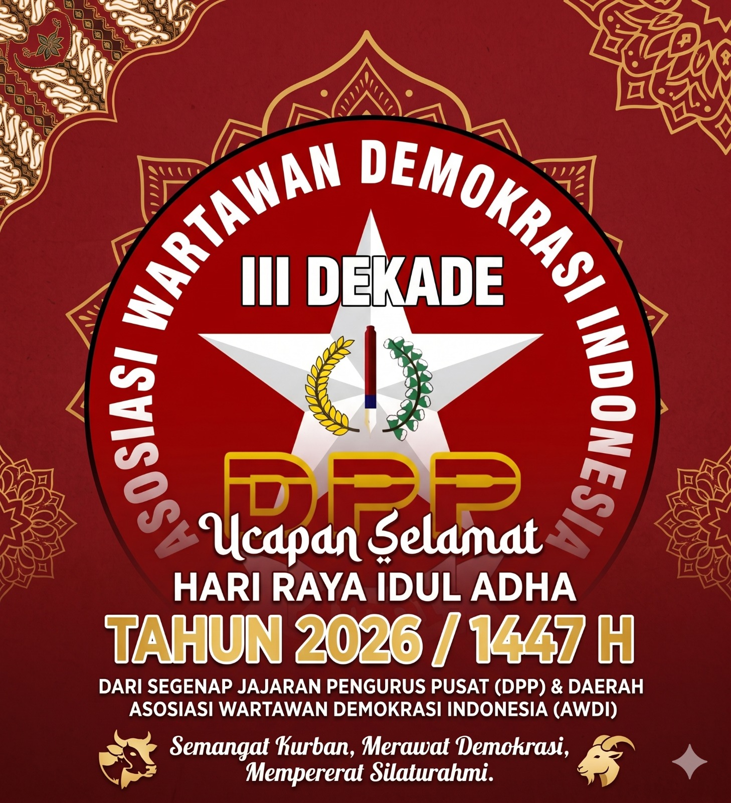 DPP AWDI : Idul Adha perkuat solidaritas, tepis isu miring sabotase PLN
