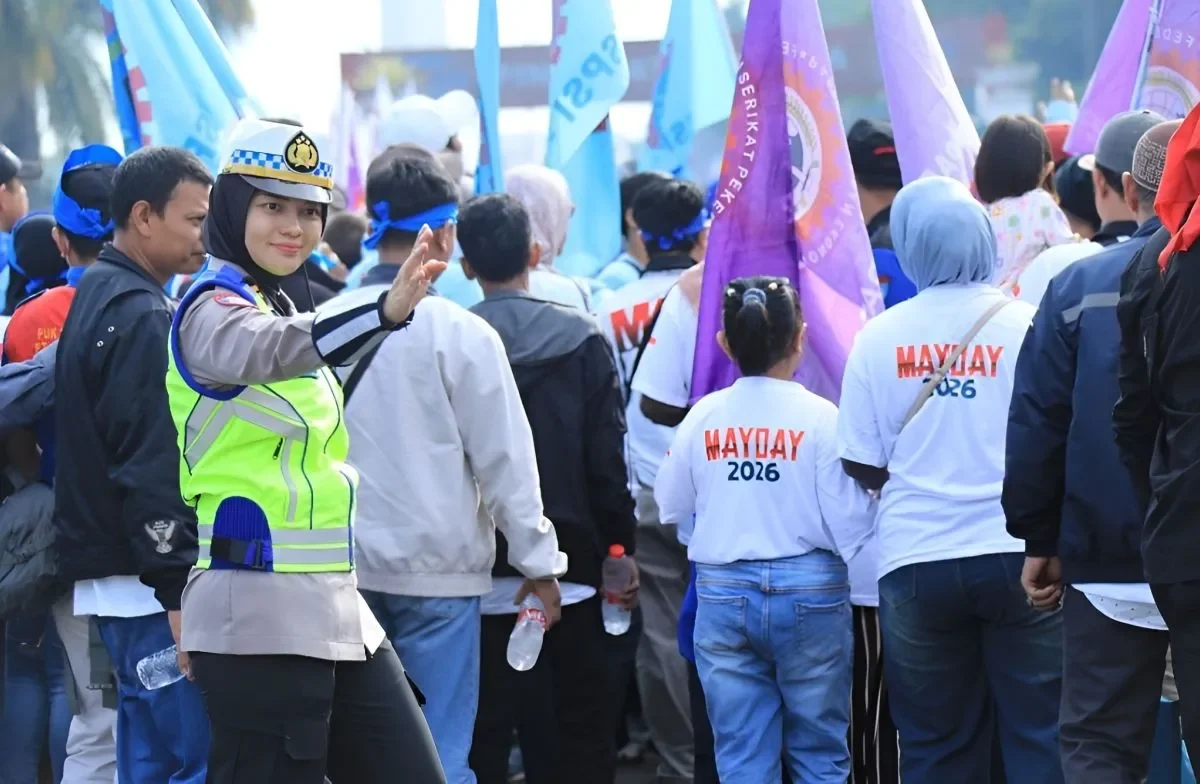 Polri memuji pekerja sampaikan aspirasi dengan tertib pada Hari May.