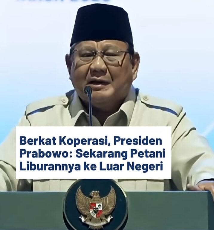 Prabowo: Sekarang Banyak Petani Bisa Liburan ke Luar Negeri.