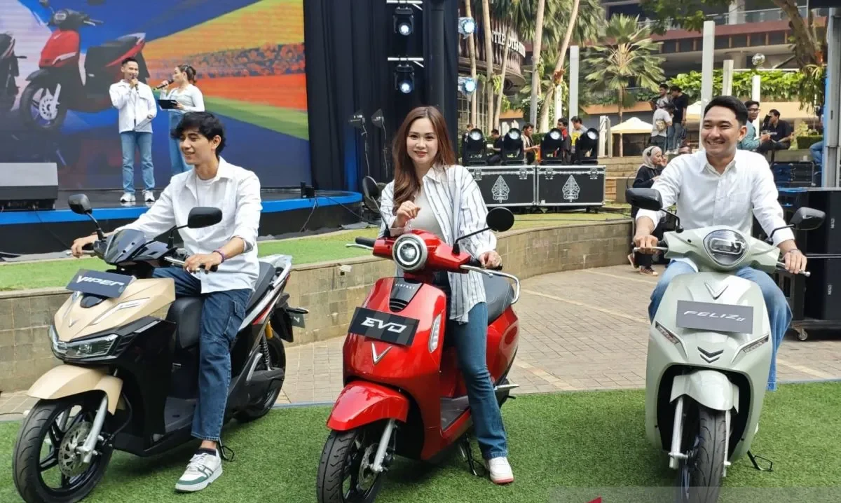 Tiga model motor listrik dirilis VinFast, harga mulai dari Rp17,5 juta.