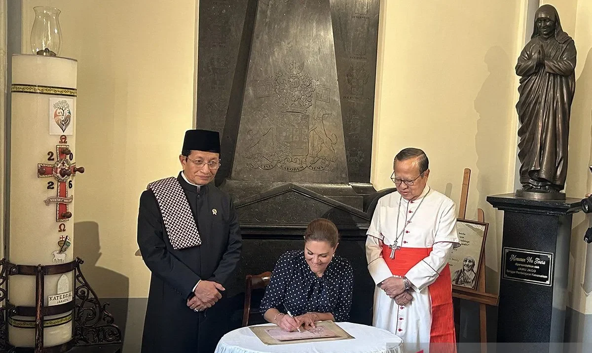 Menag: Putri Swedia terkejut melihat simbol toleransi Indonesia